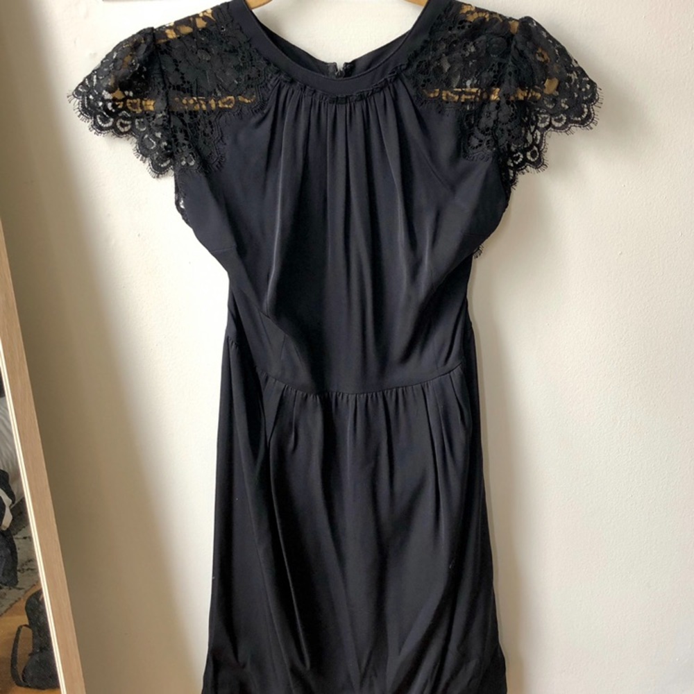 Dolce & Gabbana Ruched Lace Cocktail Dress